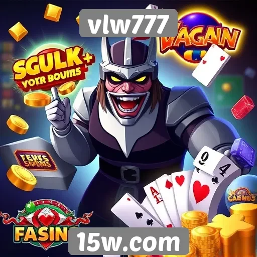 Diversidade de jogos disponíveis na plataforma vlw777